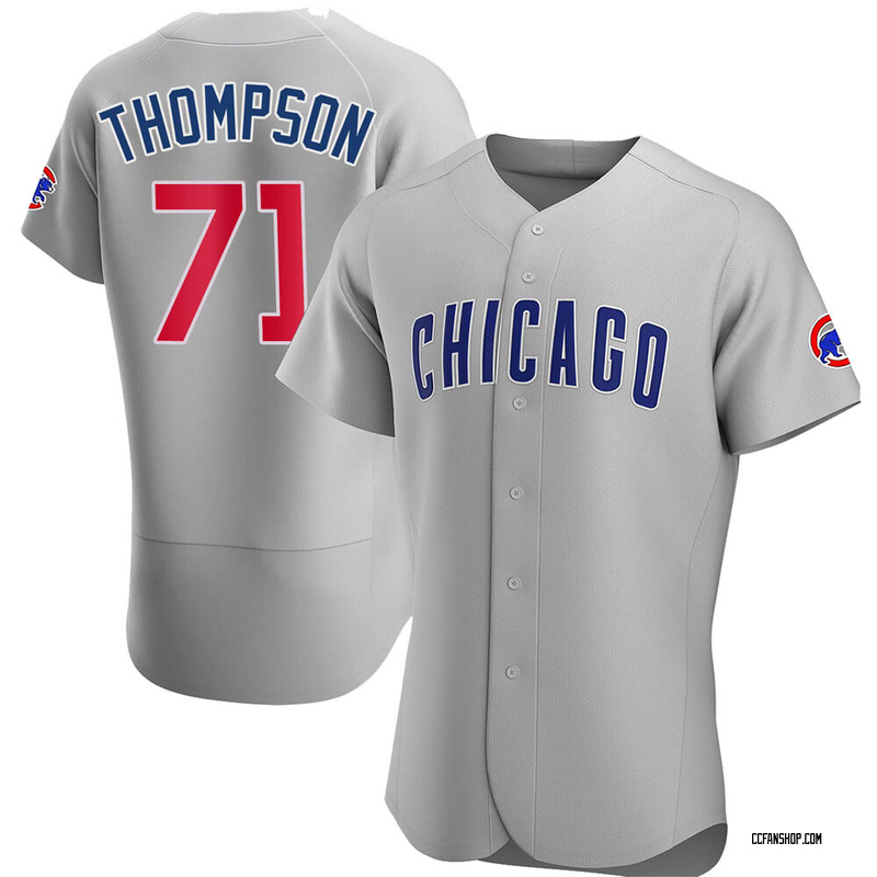Gray Keegan Thompson Men's Chicago Cubs Road Jersey - Authentic Big Tall