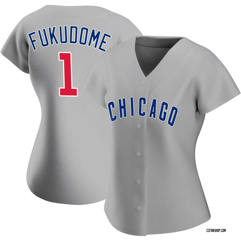 Gray Kosuke Fukudome Women's Chicago Cubs Road Jersey - Authentic Plus Size