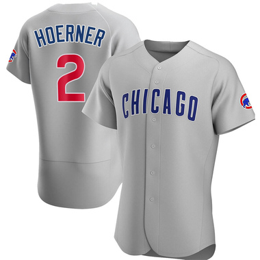 Gray Nico Hoerner Men's Chicago Cubs Road Jersey - Authentic Big Tall
