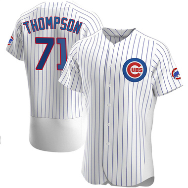 White Keegan Thompson Men's Chicago Cubs Home Jersey - Authentic Big Tall