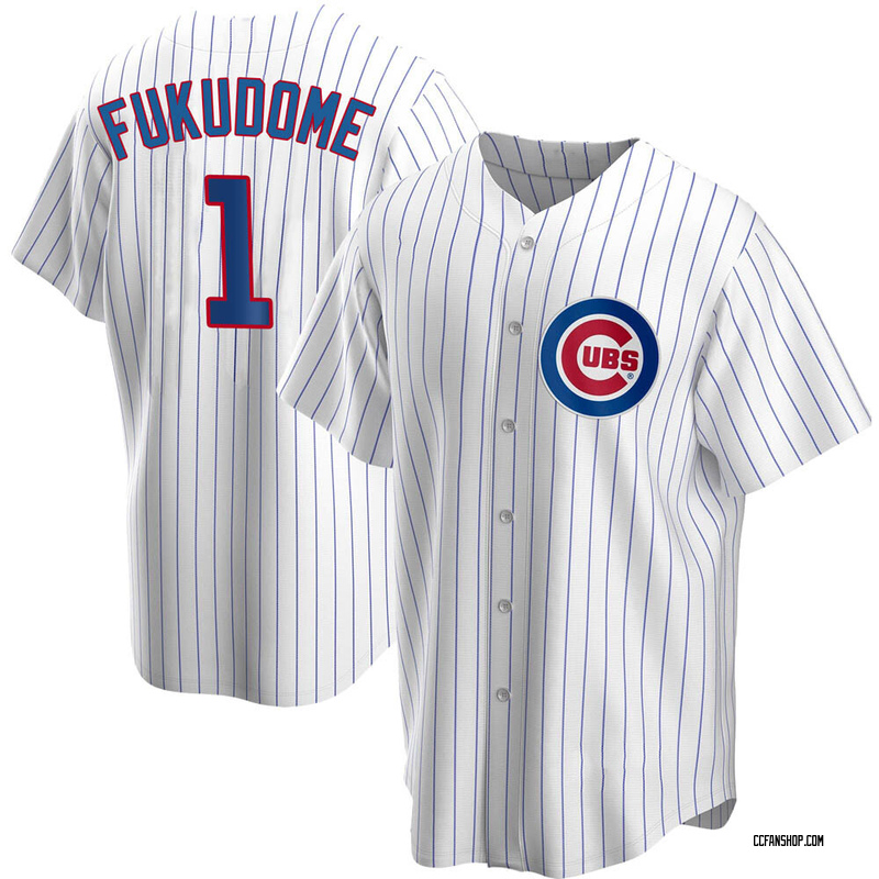 White Kosuke Fukudome Youth Chicago Cubs Home Jersey - Replica