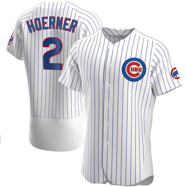 White Nico Hoerner Men's Chicago Cubs Home Jersey - Authentic Big Tall