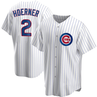White Nico Hoerner Men's Chicago Cubs Home Jersey - Replica Big Tall
